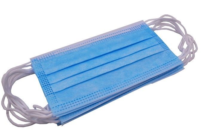 3 lớp Mặt nạ không dệt dùng một lần với vòng đeo tai đàn hồi tốt