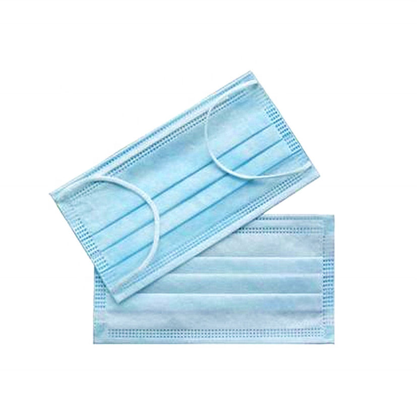 Mặt nạ cách ly màu xanh da trời 3 lớp với trái phiếu không bị chảy tan chảy