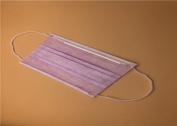 Mặt nạ màu xanh dùng một lần Earloop Mặt nạ ba lớp không dệt với mũi thanh